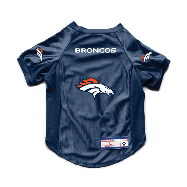 Denver Broncos Pet Jersey Stretch Size Big Dog