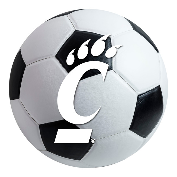 University of Cincinnati - Cincinnati Bearcats Soccer Ball Mat Claw C Primary Logo White