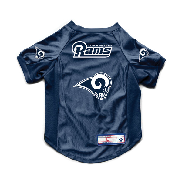 Los Angeles Rams Pet Jersey Stretch Size L