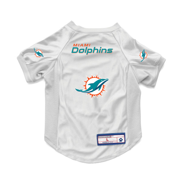 Miami Dolphins Pet Jersey Stretch Size M