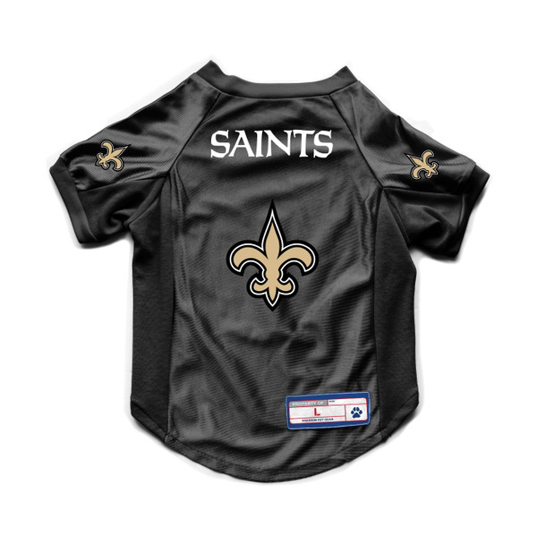 New Orleans Saints Pet Jersey Stretch Size S