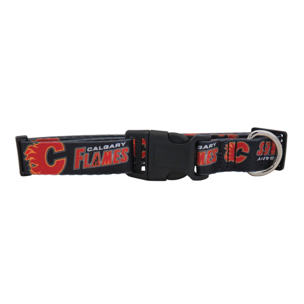 Calgary Flames Pet Collar Size L