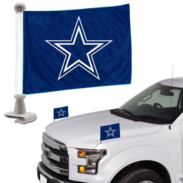 Dallas Cowboys Ambassador Flags Dallas Star Logo - Blue Flag 4 in. x 6 in. Set of 2