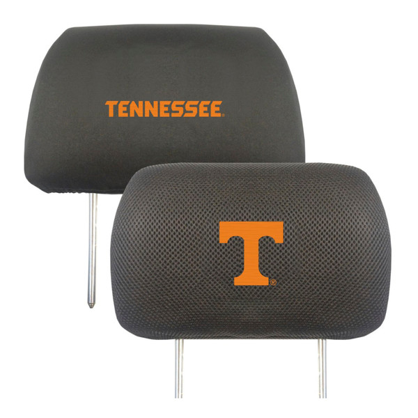 University of Tennessee - Tennessee Volunteers Head Rest Cover Power T Primary Logo with Wordmark Black