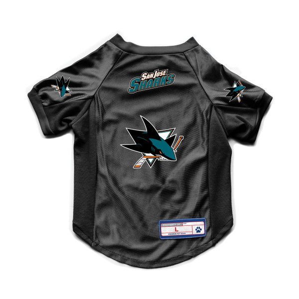 San Jose Sharks Pet Jersey Stretch Size XL