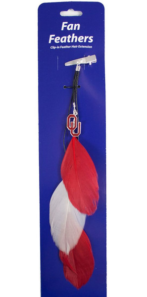 Oklahoma Sooners Team Color Feather Hair Clip