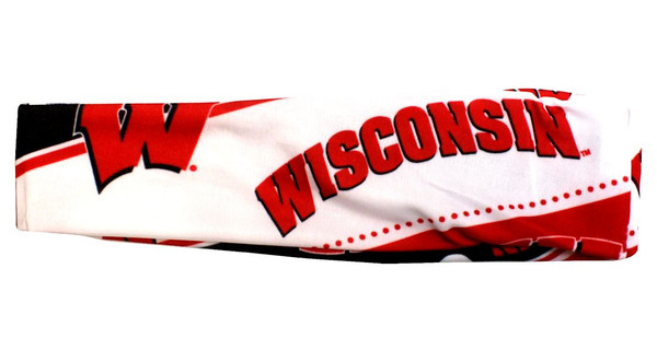 Wisconsin Badgers Headband Stretch Patterned