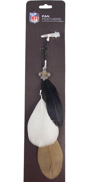 New Orleans Saints Team Color Feather Hair Clip