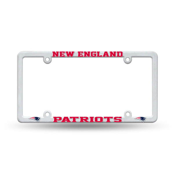 New England Patriots White Plastic Frame
