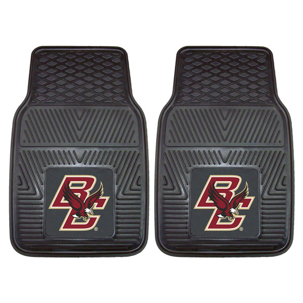 Boston College - Boston College Eagles 2-pc Vinyl Car Mat Set BC Eagle Primary Logo Black