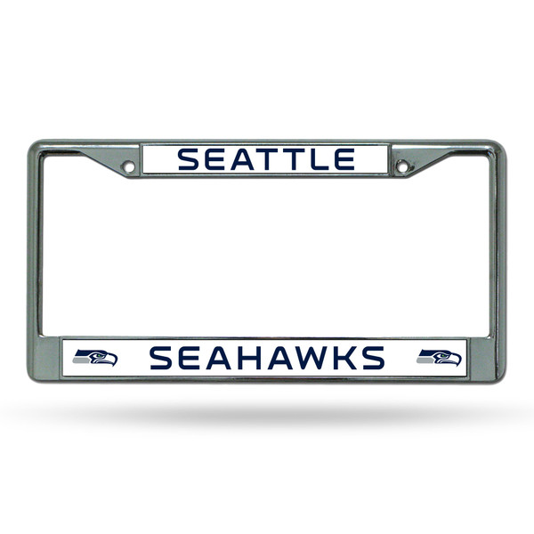 Seattle Seahawks Chrome License Plate Frame