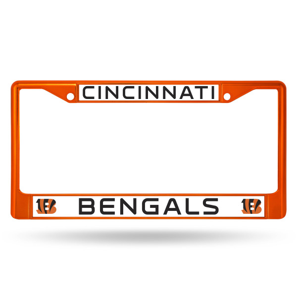 Cincinnati Bengals Colored License Plate Frame Orange