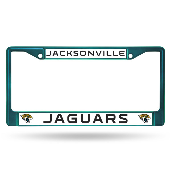Jacksonville Jaguars Colored License Plate Frame Aqua