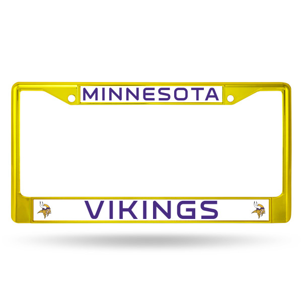 Minnesota Vikings Colored License Plate Frame Secondary Yellow