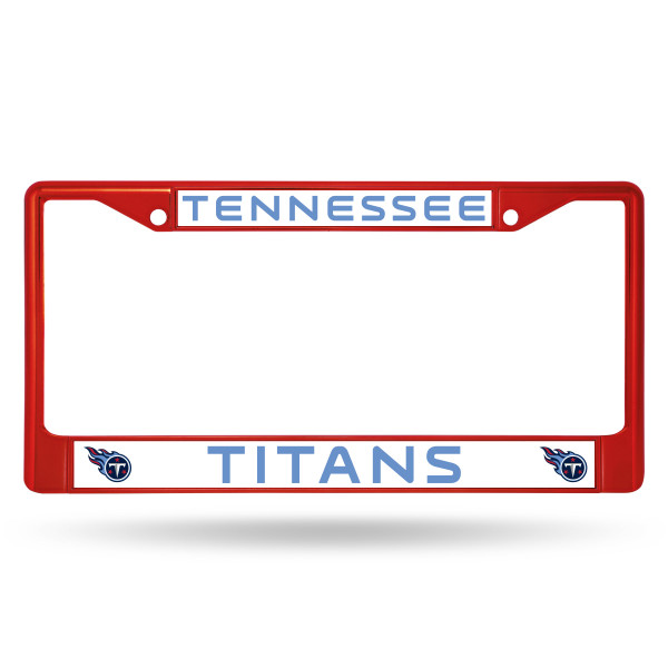Tennessee Titans Colored License Plate Frame Secondary Red
