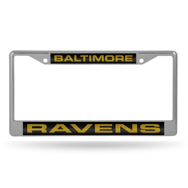 Baltimore Ravens Laser Chrome License Plate Frame