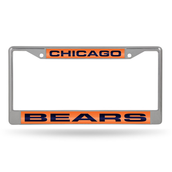 Chicago Bears Laser Chrome License Plate Frame