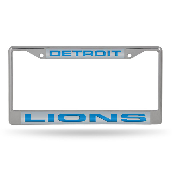 Detroit Lions Laser Chrome License Plate Frame