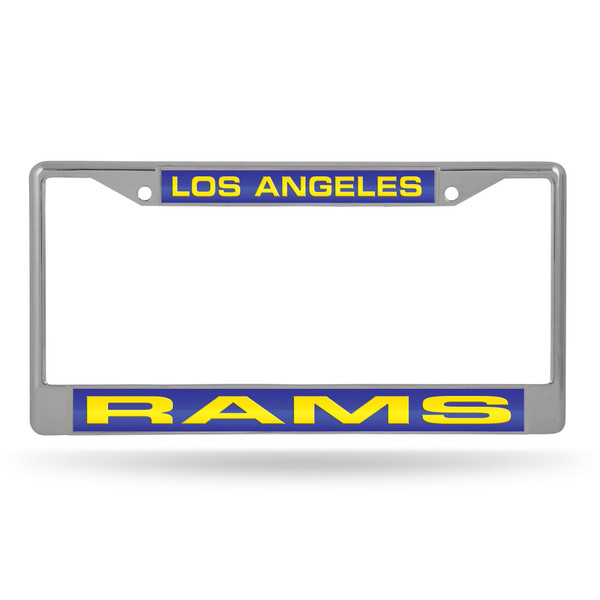 Los Angeles Rams Laser Chrome License Plate Frame