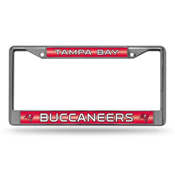 Tampa Bay Buccaneers Bling Chrome License Plate Frame