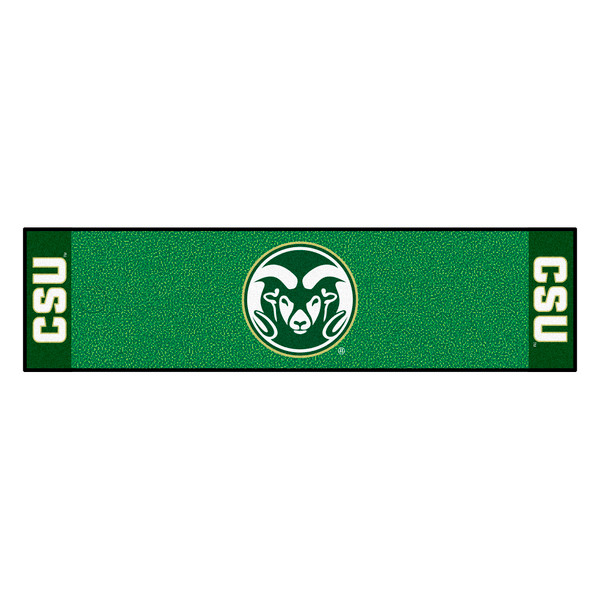 Colorado State University - Colorado State Rams Putting Green Mat "Ram" Logo Green