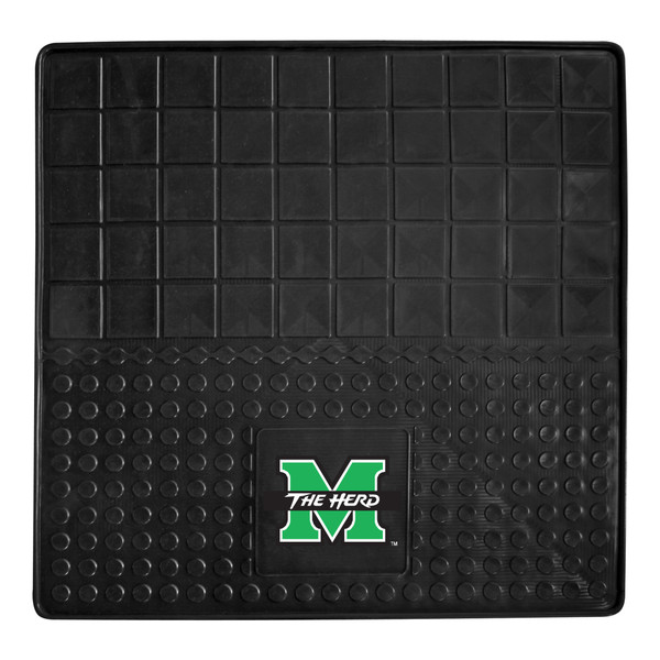 Marshall University - Marshall Thundering Herd Heavy Duty Vinyl Cargo Mat Bison M Marshall Primary Logo Black