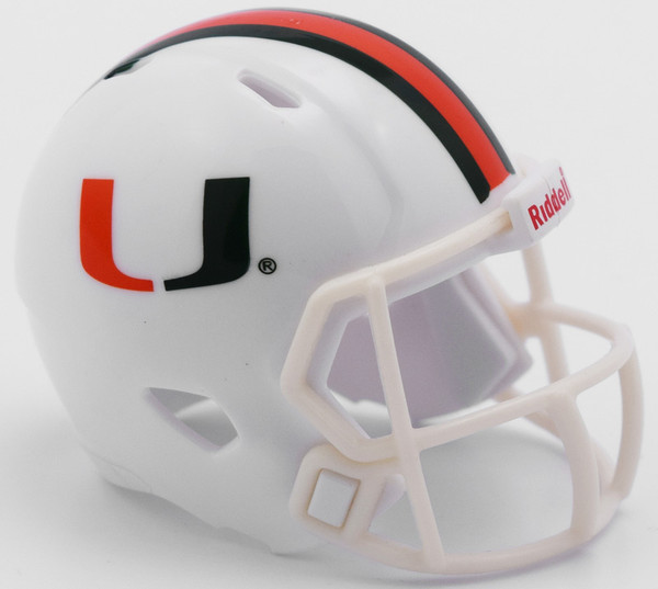 Miami Hurricanes Helmet Riddell Pocket Pro Speed Style
