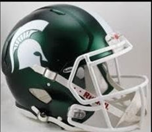 Michigan State Spartans Deluxe Replica Speed Helmet - Satin Shell
