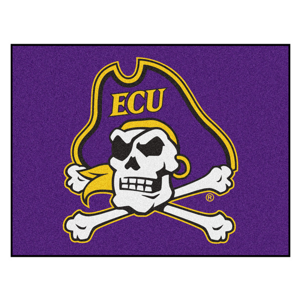 East Carolina University - East Carolina Pirates All-Star Mat Pirate Primary Logo Purple