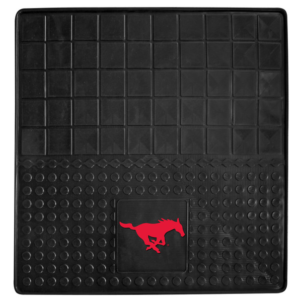 Southern Methodist University - SMU Mustangs Heavy Duty Vinyl Cargo Mat Mustang Logo Black