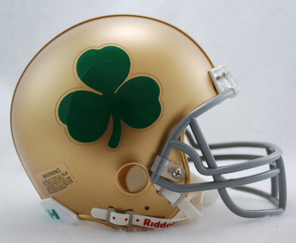 Notre Dame Fighting Irish Replica Helmet - Riddell Replica Mini - VSR4 Style - Shamrock