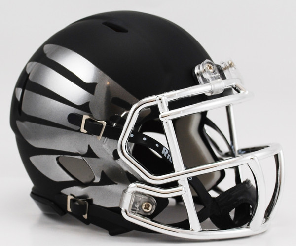 Oregon Ducks Speed Mini Helmet - Titanium Black Eclipse