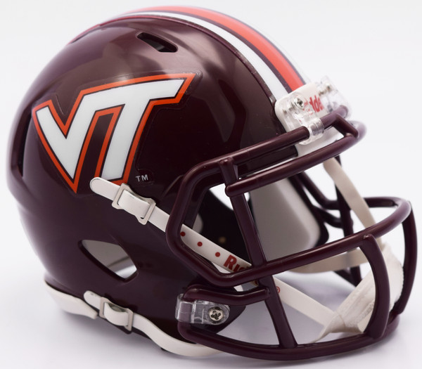 Virginia Tech Hokies Helmet - Riddell Replica Mini - Speed Style - 2016