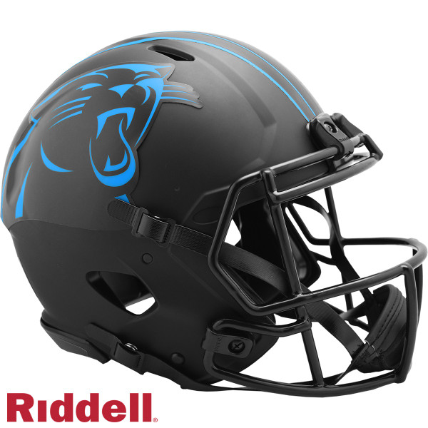 Carolina Panthers Helmet Riddell Authentic Full Size Speed Style Eclipse Alternate