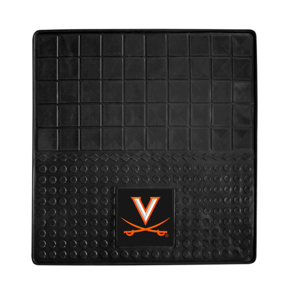 University of Virginia - Virginia Cavaliers Heavy Duty Vinyl Cargo Mat V-Sabre Primary Logo Black
