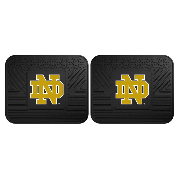 Notre Dame - Notre Dame Fighting Irish 2 Utility Mats ND Primary Logo Black