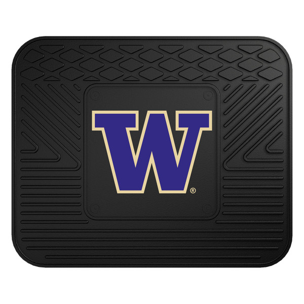 University of Washington - Washington Huskies Utility Mat W Primary Logo Black