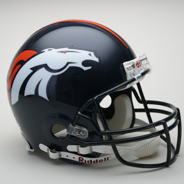 Denver Broncos Helmet Riddell Authentic Full Size VSR4 Style
