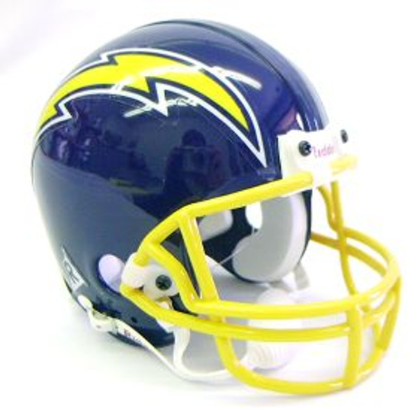 Los Angeles Chargers Helmet Riddell Replica Mini VSR4 Style 1974-1987 Throwback