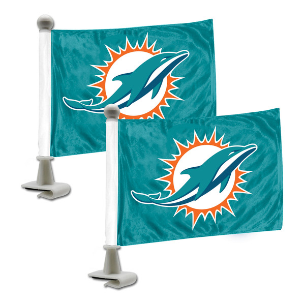 Miami Dolphins Ambassador Flags Dolphins Primary Logo Aqua