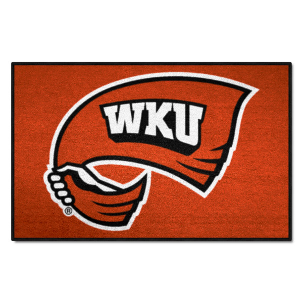 Western Kentucky University - Western Kentucky Hilltoppers Starter Mat "Flag WKU" Logo Black