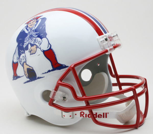 New England Patriots 1990-92 Throwback Riddell Deluxe Replica Helmet