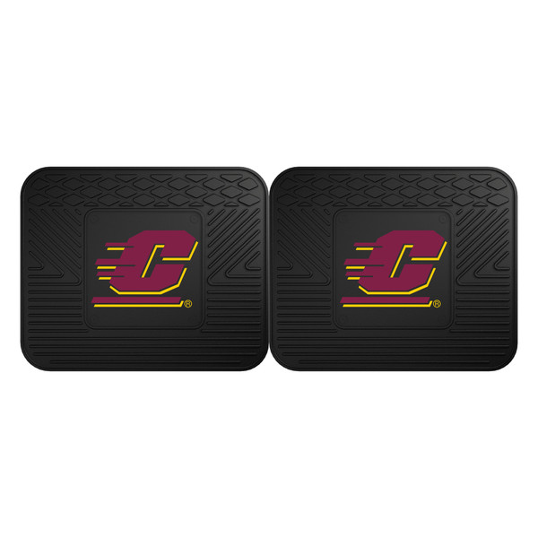 Central Michigan University - Central Michigan Chippewas 2 Utility Mats "Block C" Logo Black