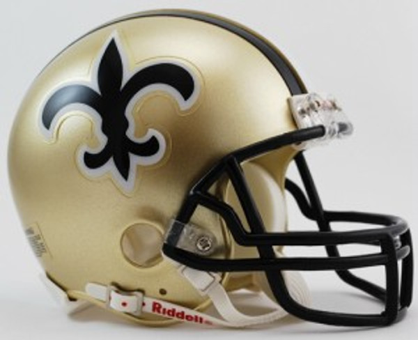 New Orleans Saints 1976-99 Throwback Replica Mini Helmet w/ Z2B Face Mask