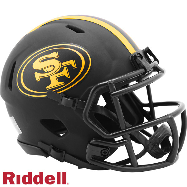 San Francisco 49ers Helmet Riddell Replica Mini Speed Style Eclipse Alternate