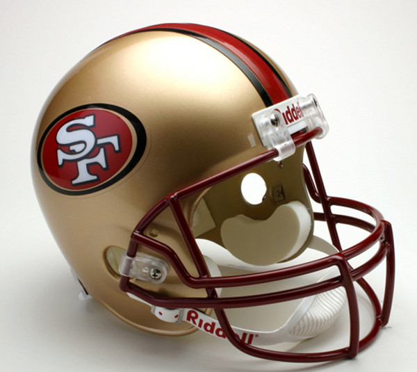 San Francisco 49ers 1996-2008 Throwback Riddell Deluxe Replica Helmet