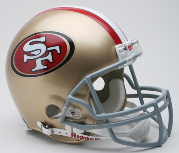 San Francisco 49ers Helmet Riddell Authentic Full Size VSR4 Style