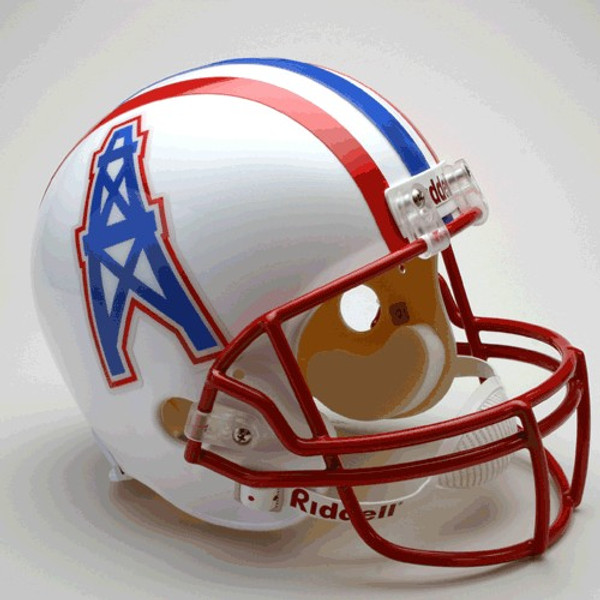 Houston Oilers Helmet Riddell Replica Full Size VSR4 Style 1996 Tennessee Throwback