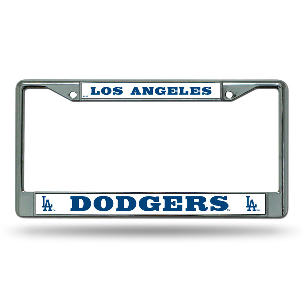 Los Angeles Dodgers License Plate Frame Chrome