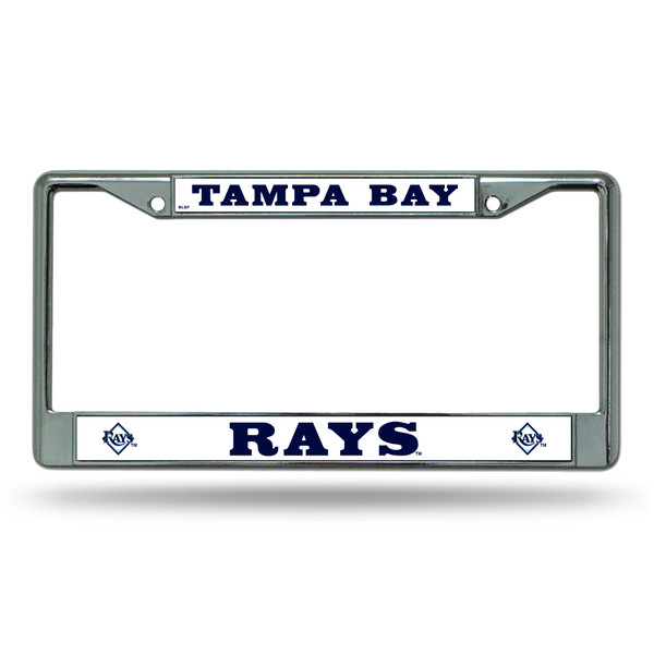Tampa Bay Rays License Plate Frame Chrome